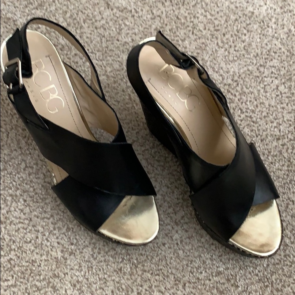 BCBG Mayflower Platform Wedge Sandal